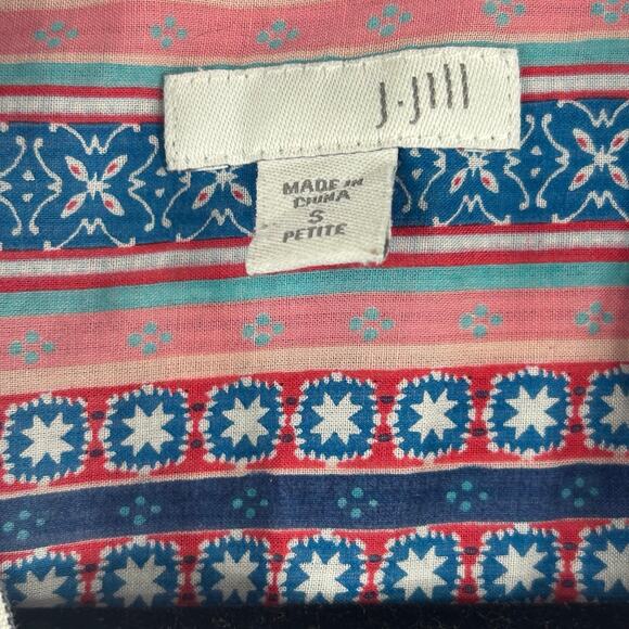 J Jill Button Up Linen Shirt Size Small Petite - Picture 4 of 7
